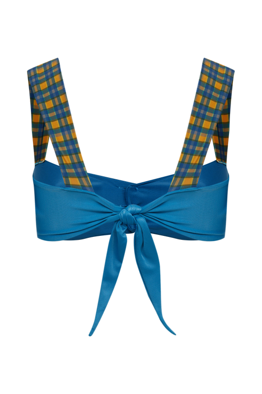 Top Buttons Myrtille-Carreaux