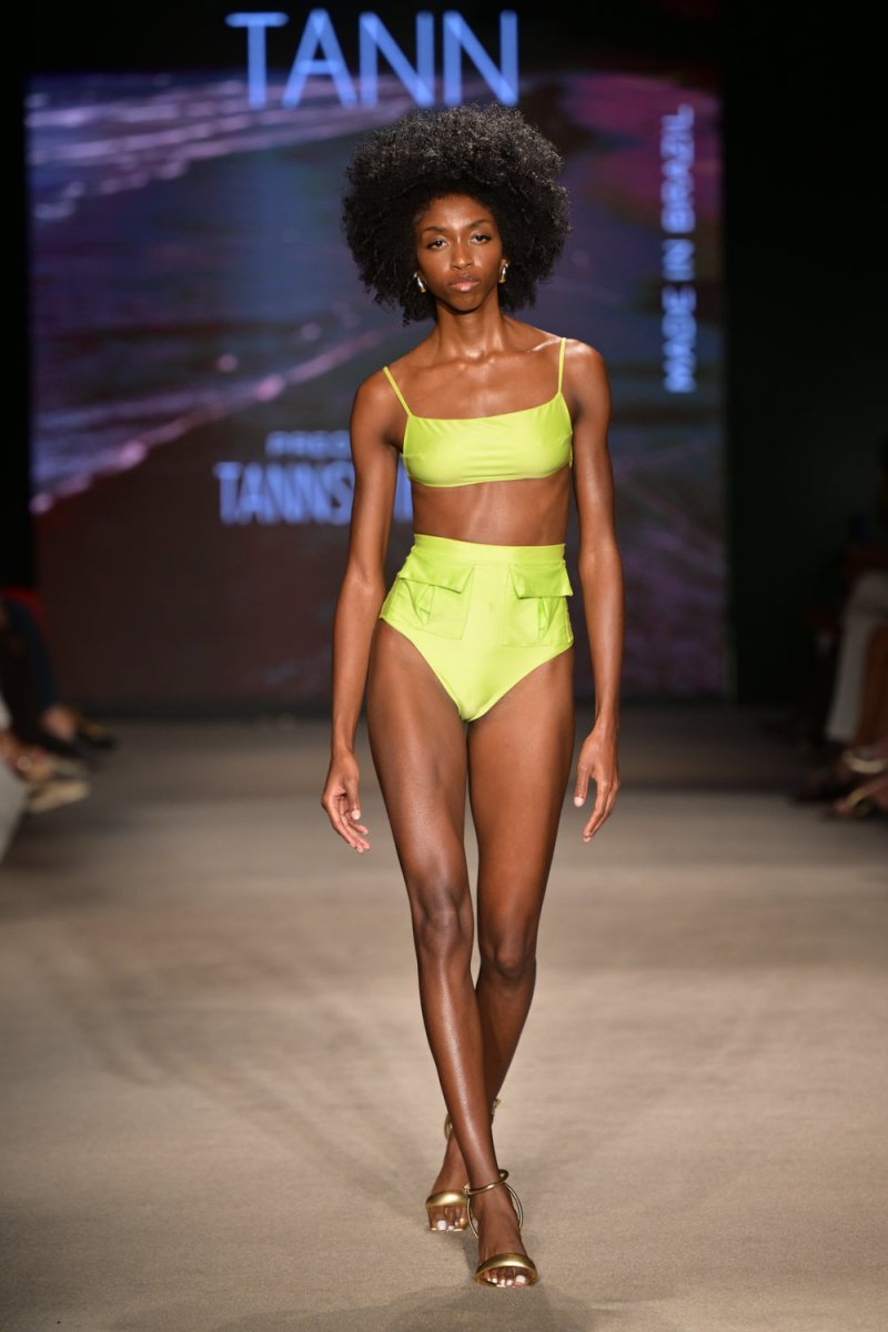 Top Barely There Citron - Tann Swim