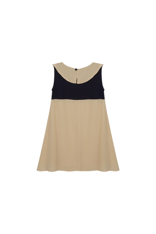 PETIT TANN - Vestido Infantil Beige Marine