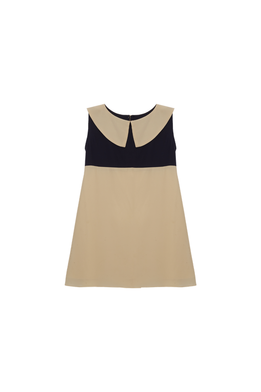 PETIT TANN - Vestido Infantil Beige Marine