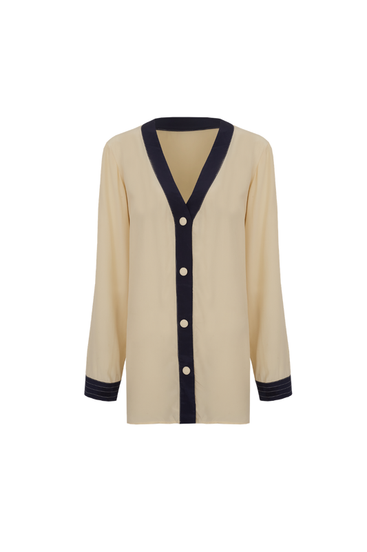 Cardigan Beige Marine