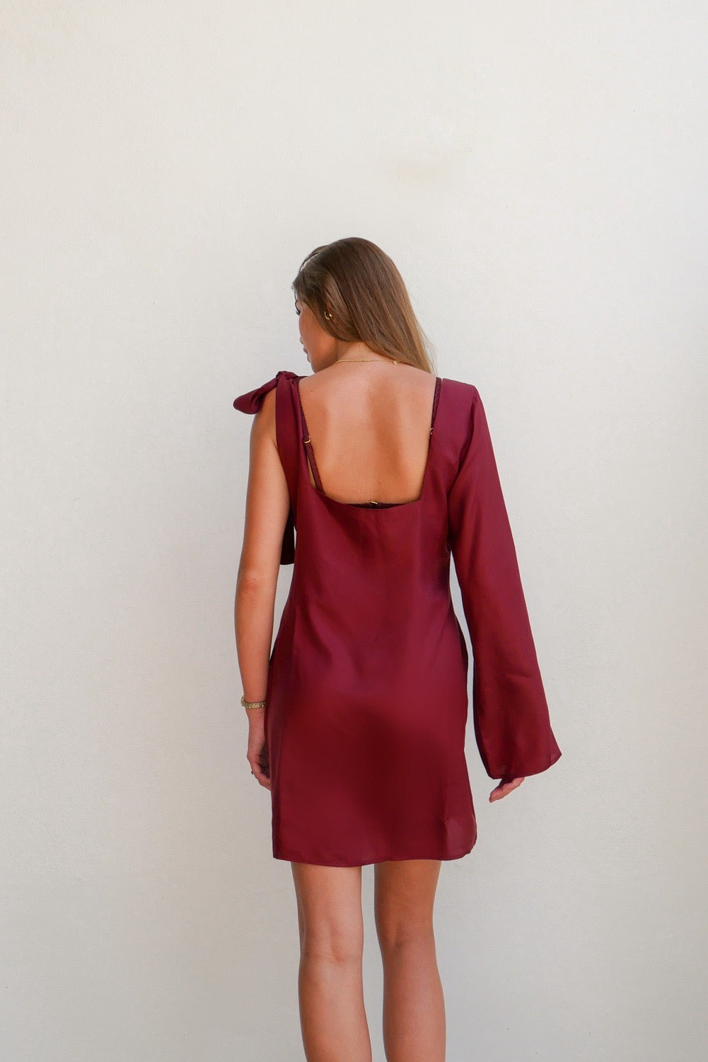 Vestido Mini Bordeaux