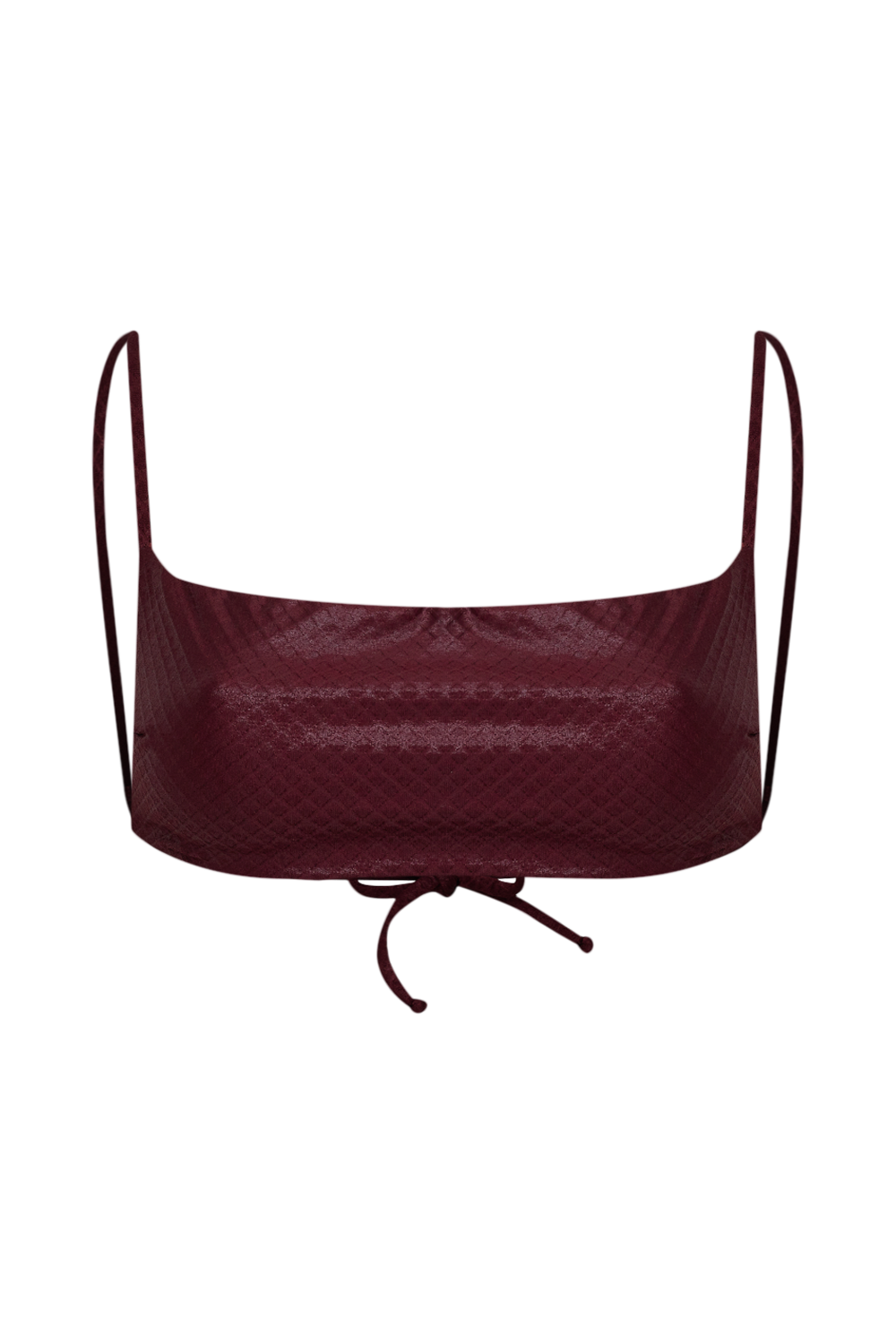 Top Barely There Bordeaux — TANN Swim