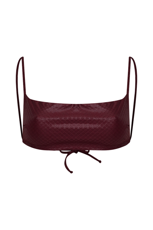 Top Barely There Bordeaux — TANN Swim