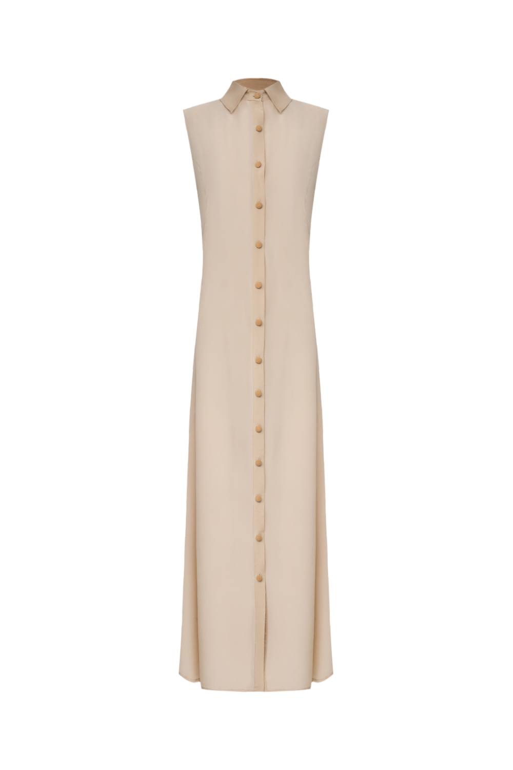 Chemise Regata Très Beige - Saída de Praia Longa em Seda Pura