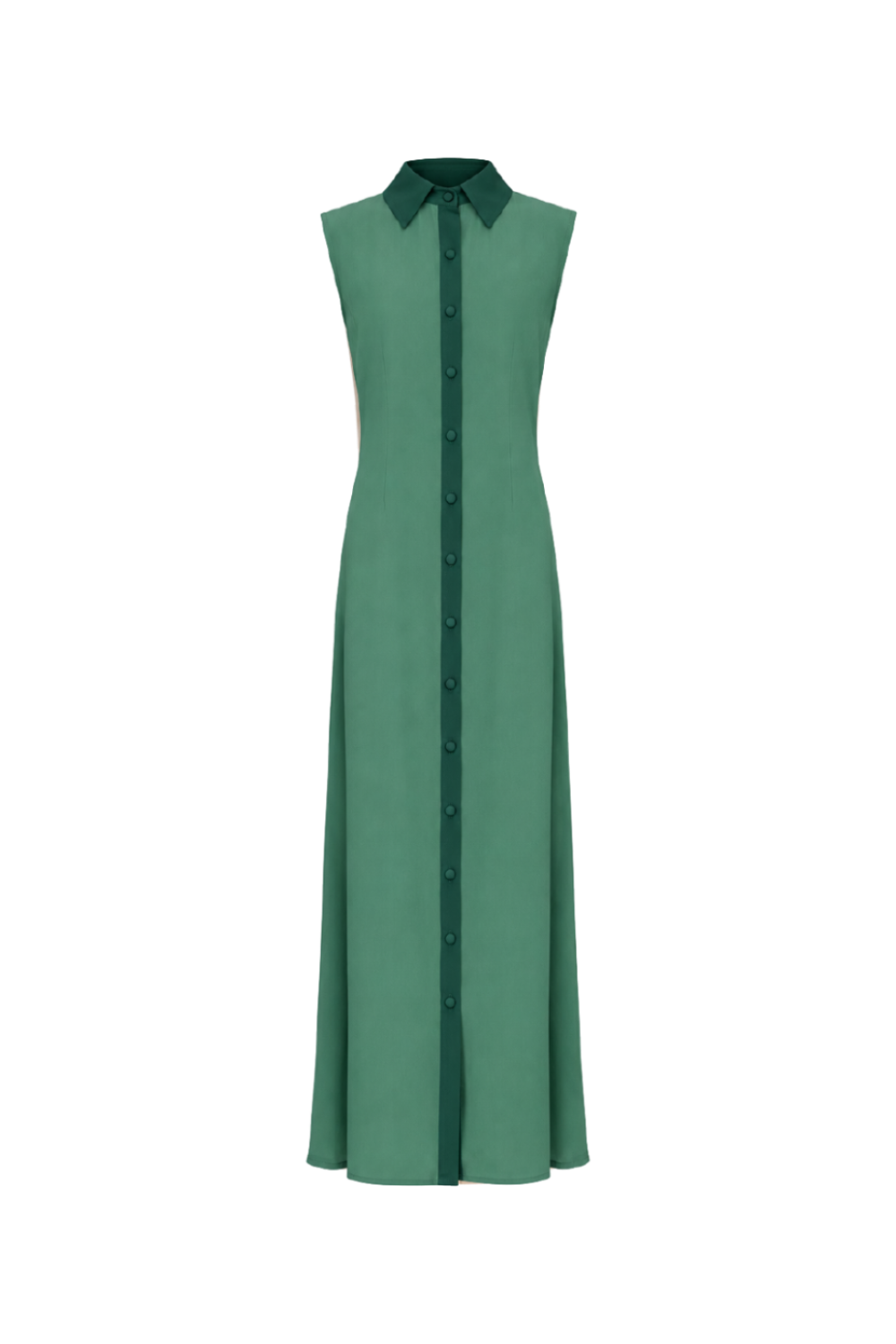 Chemise Regata Très Vert - Saída de Praia Longa em Seda Pura