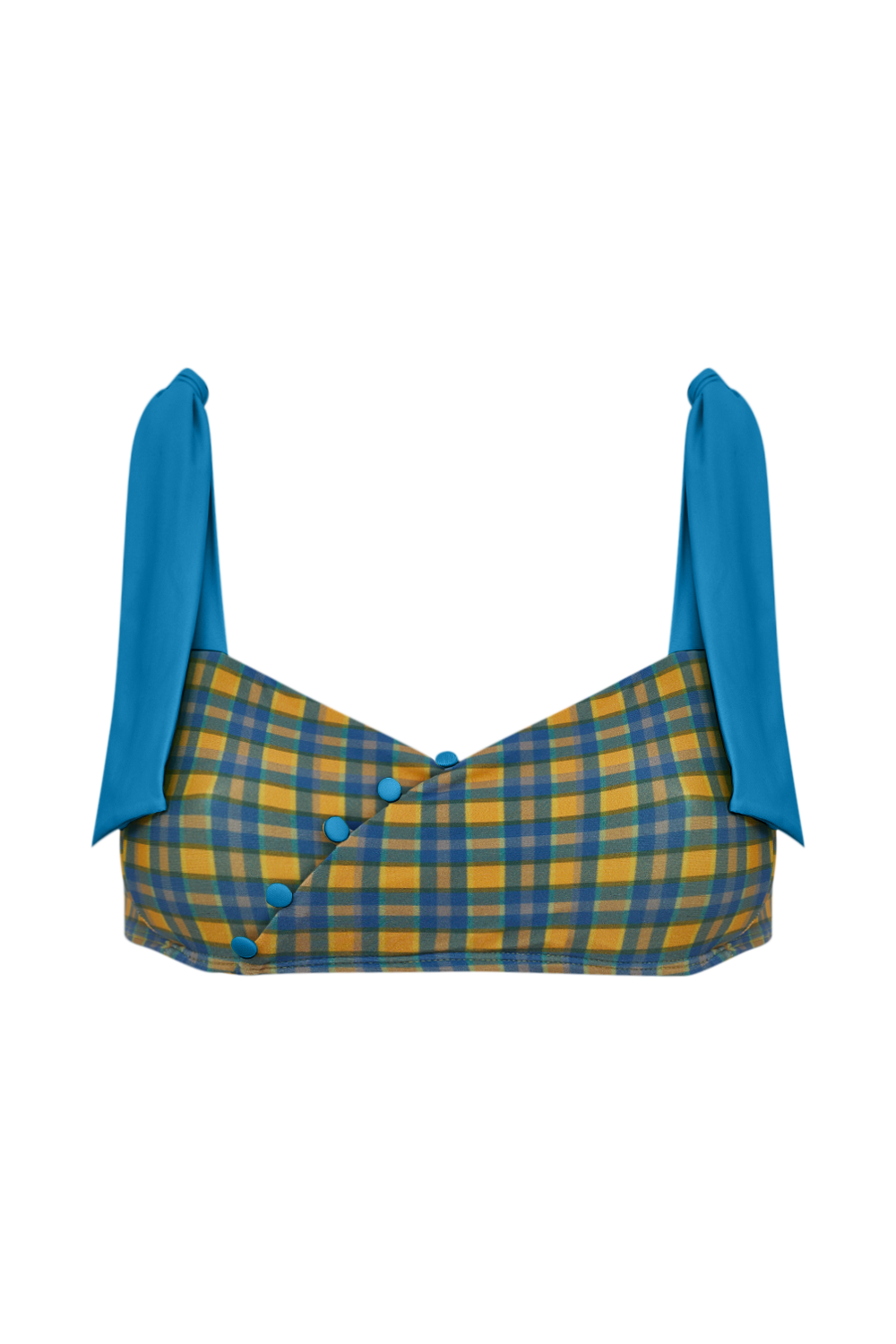 Top Knots Myrtille-Carreaux — TANN Swim