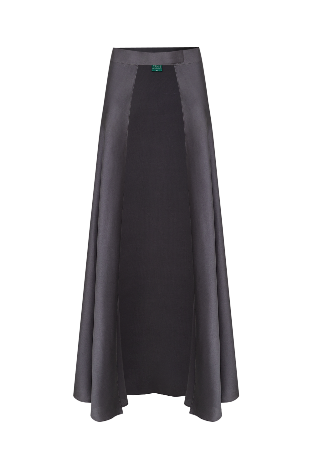 Saia Aberta de Seda Gris — TANN Swim