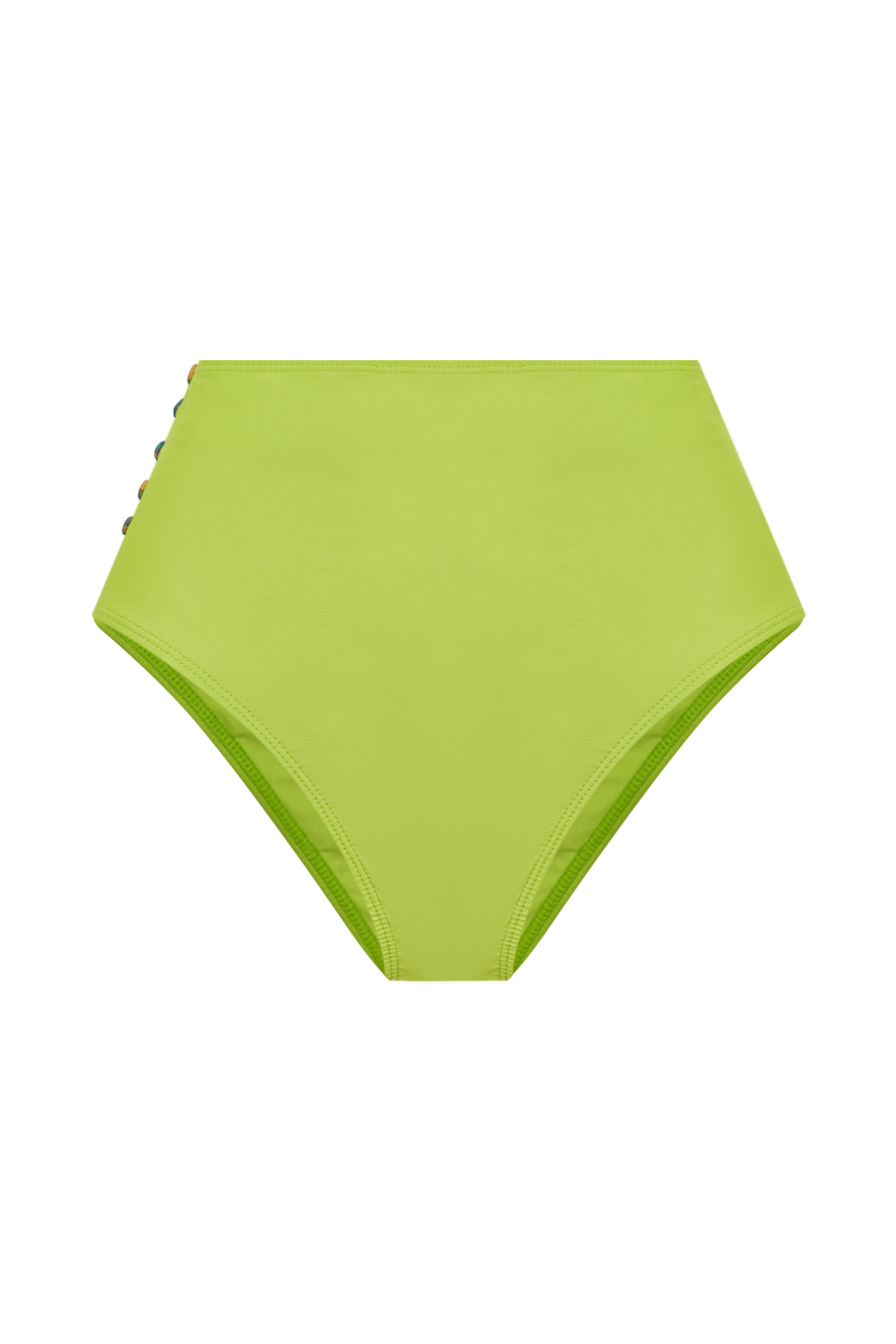 Hot Pants Buttons Citron-Carreaux — TANN Swim