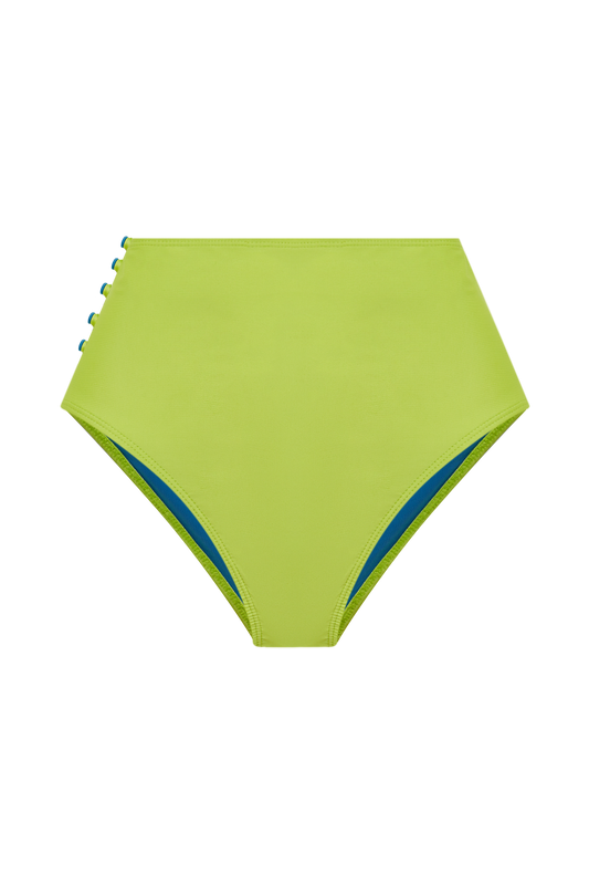 Hot Pants Buttons Citron-Myrtille — TANN Swim