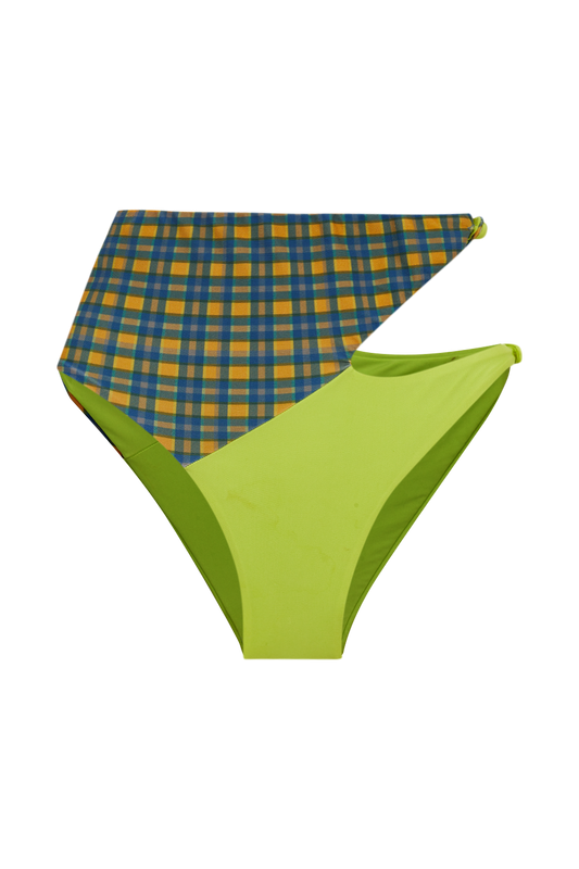 Cut Pants Citron-Carreaux — TANN Swim