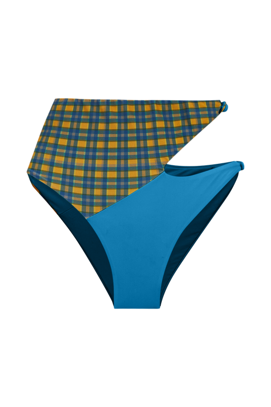 Cut Pants Myrtille-Carreaux — TANN Swim