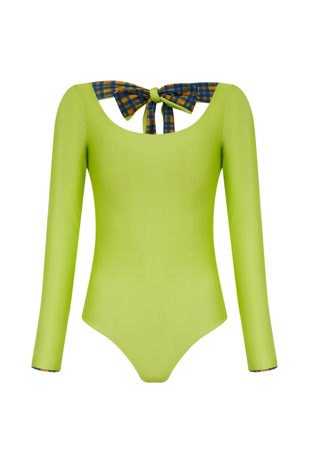 Maiô Ballerina Dupla Face Citron & Carreaux — TANN Swim