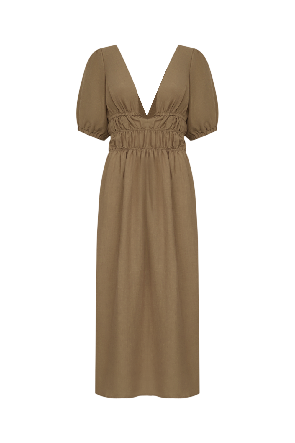 Vestido Coluna Naturel