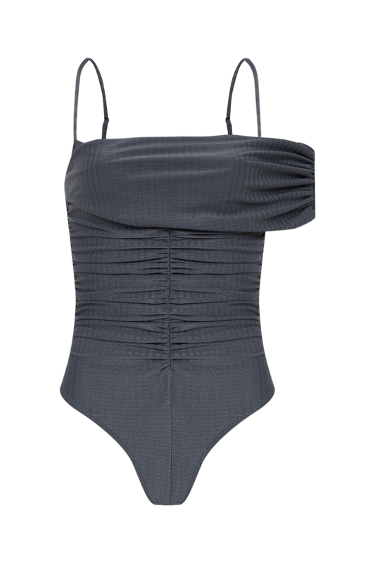 Maiô Interseção Duas Peças Gris — TANN Swim