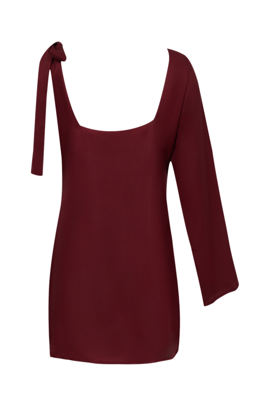 Vestido Mini Bordeaux