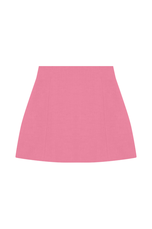 Mini Saia de Linho Framboise — TANN Swim