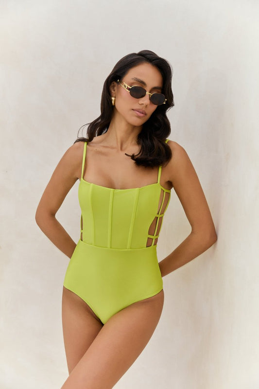 Maiô Peek - A - Boo Citron - Tann Swim