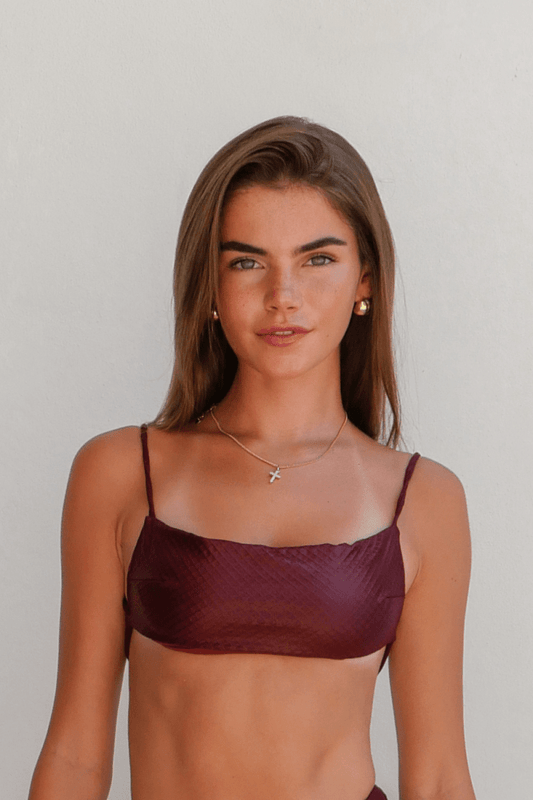 Top Barely There Bordeaux - Tann Swim