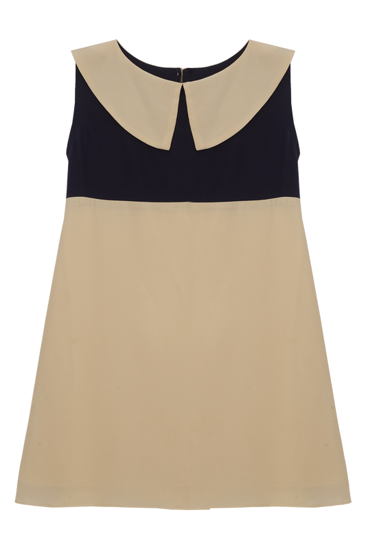 PETIT TANN - Vestido Infantil Beige Marine