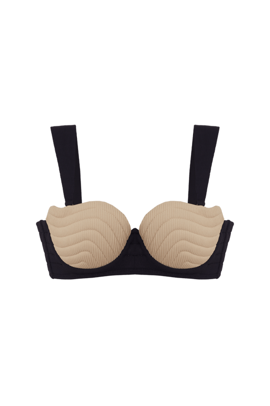 B Top Beige Marine - Tann Swim
