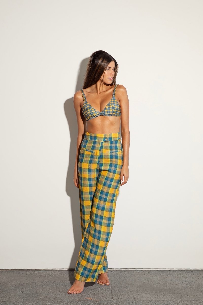 Calça À Carreaux - Tann Swim