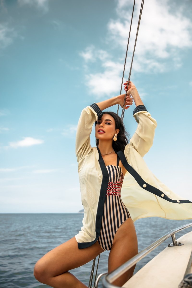 Cardigan Beige Marine - Tann Swim