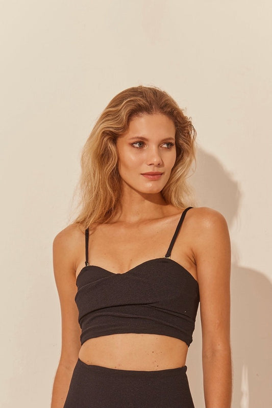 Le Bustier Charbon TOP - Tann Swim