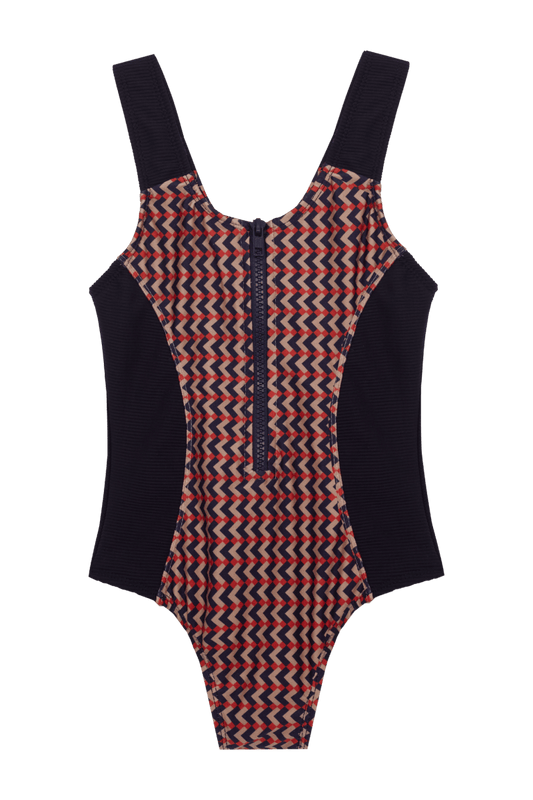 PETIT TANN - Maiô Infantil Marine Vague - Tann Swim