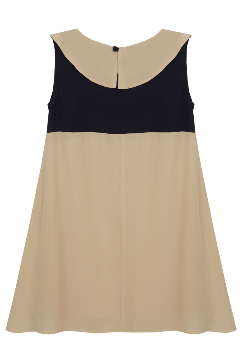 PETIT TANN - Vestido Infantil Beige Marine - Tann Swim