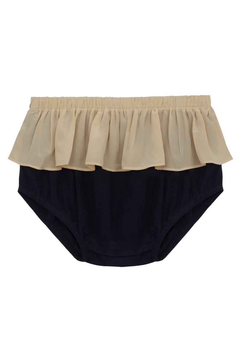 PETIT TANN - Vestido Infantil Beige Marine - Tann Swim